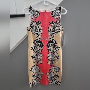 VTG 1990s 2000s LONDON TIMES SIZE 4 COTTON SPANDEX FLORAL DRESS NWT $60 Retail